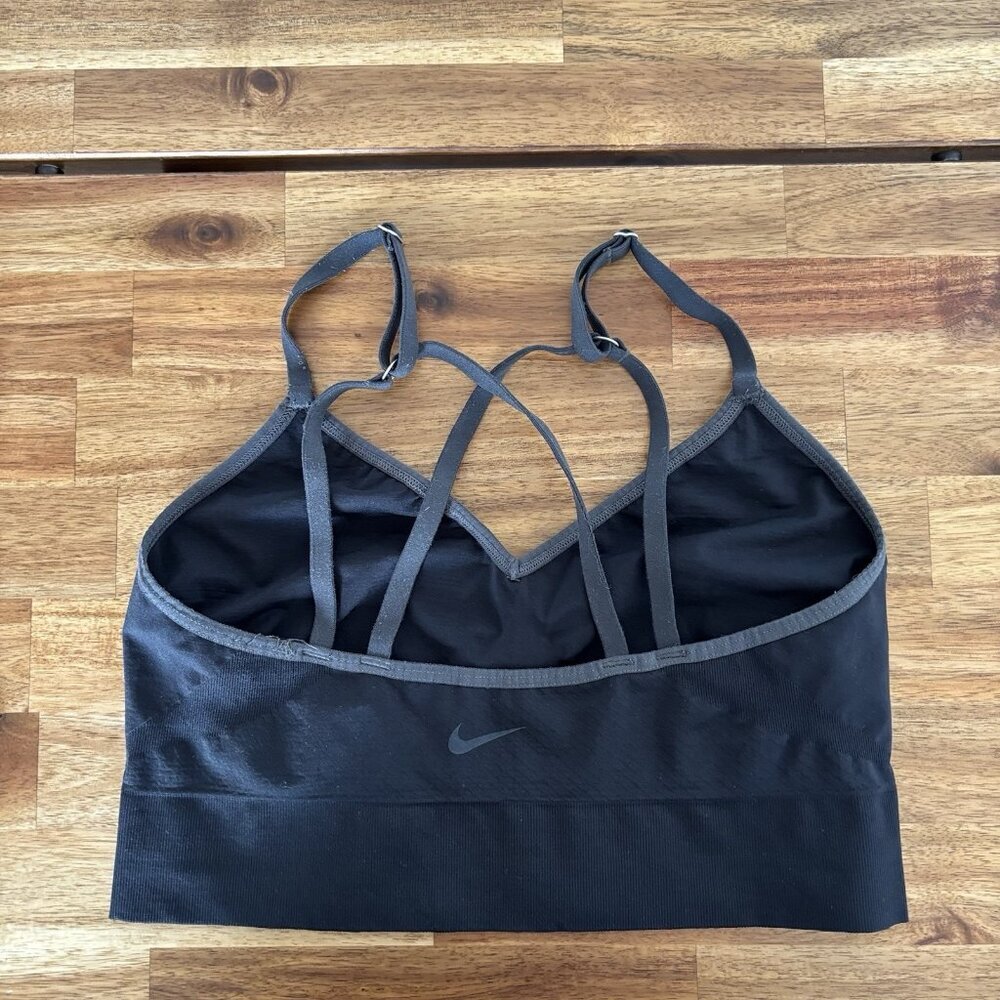 Nike Zoned Sculpt Strappy Women's Training Bralette Black Small Sporty Gym Yoga